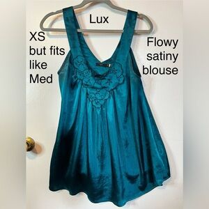 Lux flowy tank blouse, XS but fits larger